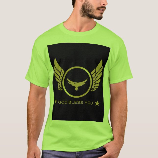 Camiseta Deus abençoe Você chama o Homem Limão de Homens El (Frente)