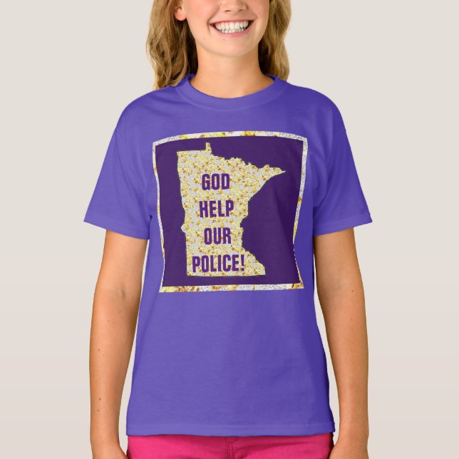 CAMISETA DEUS AJUDE A NOSSA POLÍCIA! (Frente)