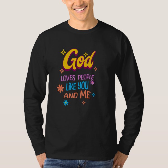 Camiseta Deus ama Pessoas como você e eu (Frente)
