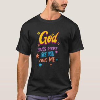 Camiseta Deus ama Pessoas como você e eu