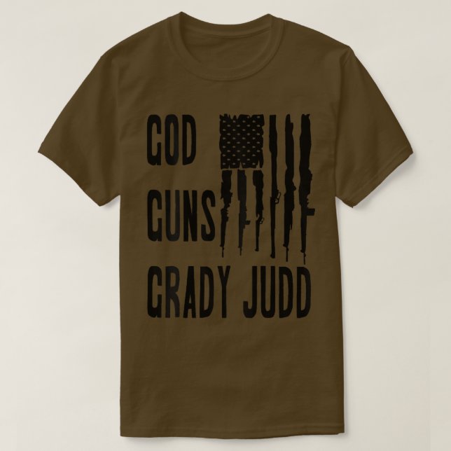Camiseta Deus, Armas, Bandeira Americana Grady Judd (Frente do Design)