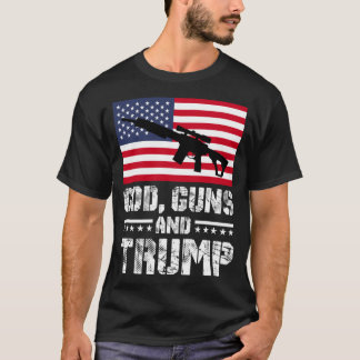 Camiseta Deus Armas e Trump