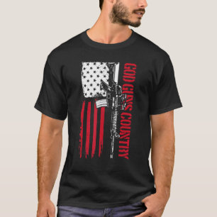 Camiseta Deus Armas País Ar15 Direitos das Armas América se
