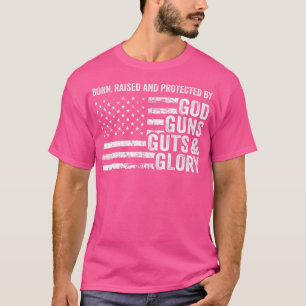 Camiseta Deus Armas Tripas Glória Pro Arma Patriótico Bande