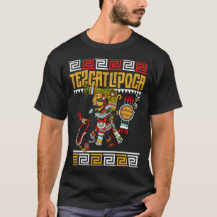 Camiseta Deus asteca da noite Tezcatlipoca