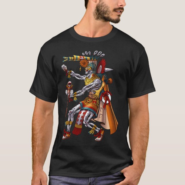 Camiseta Deus Asteca Mictlantecuhtli (Frente)