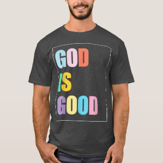 Camiseta Deus Colorido é Boa Camisa-T