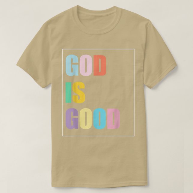 Camiseta Deus Colorido é Bom (Frente do Design)