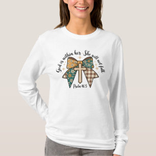 Camiseta Deus Cristão Bonito Está Dentro Dela