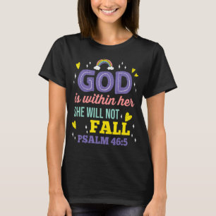 Camiseta Deus Cristão Dentro Dela Não Cairá