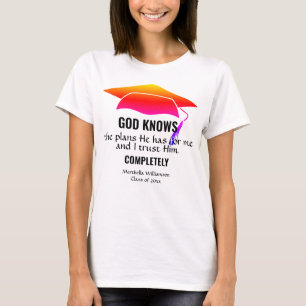 Camiseta DEUS Cristão Personalizado da GRADUAÇÃO SABE OS PL