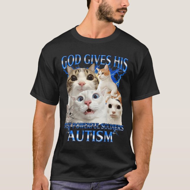 Camiseta Deus dá aos seus soldados mais poderosos consciênc (Frente)