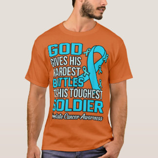 Camiseta Deus dá as batalhas mais difíceis para os Canceres