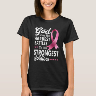Camiseta Deus Dá As Batalhas Mais Duras A Seu Sol Mais Fort