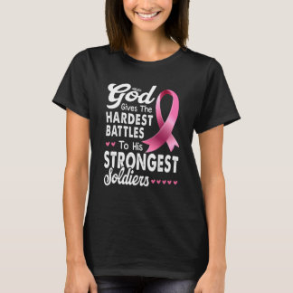 Camiseta Deus Dá As Batalhas Mais Duras A Seu Sol Mais Fort