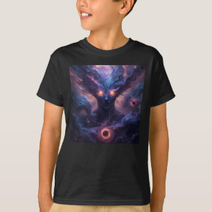 Camiseta Deus da Galáxia Cósmica Espaço Nebulosa Divindade