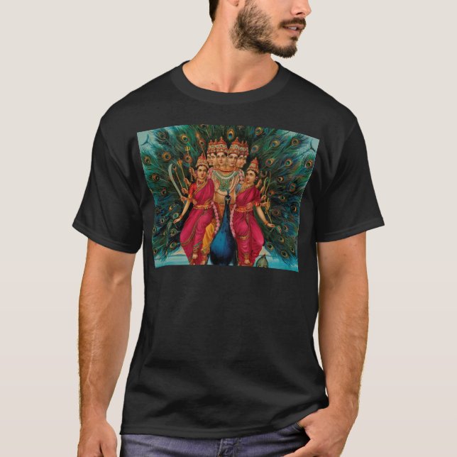 Camiseta Deus da guerra e vitória, comandante dos deuses (Frente)