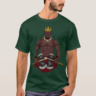 Camiseta Deus da religião Yorubá Aganju
