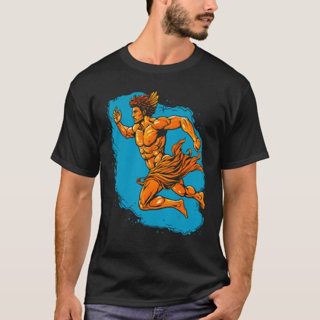 Camiseta Deus de Velocidade da mitologia grega 1 (Frente)
