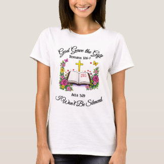 Camiseta Deus Deu o Presente Não Ficarei Calado