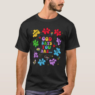 Camiseta Deus Diga Que Você É Autismo Cristão Jesus Bíblia 