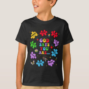 Camiseta Deus Diga Que Você É Autismo Cristão Jesus Bíblia