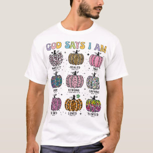 Camiseta Deus disse que eu vou cair na colheita graças à Aç
