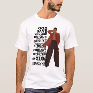 Camiseta Deus Diz Melanin Girl International Women Day Girl