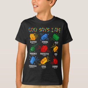 Camiseta Deus Diz Que Eu Estou Construindo Bloco Mestre Con
