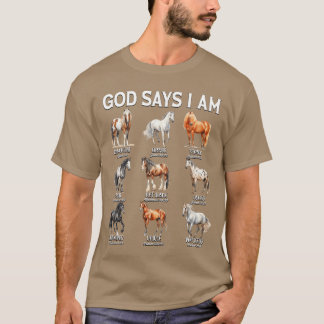 Camiseta Deus Diz Que Eu Sou Cavalo Cristã Garota Adolescen