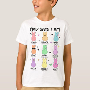 Camiseta Deus Diz Que Eu Sou Cristão Meninos Meninas Crianç