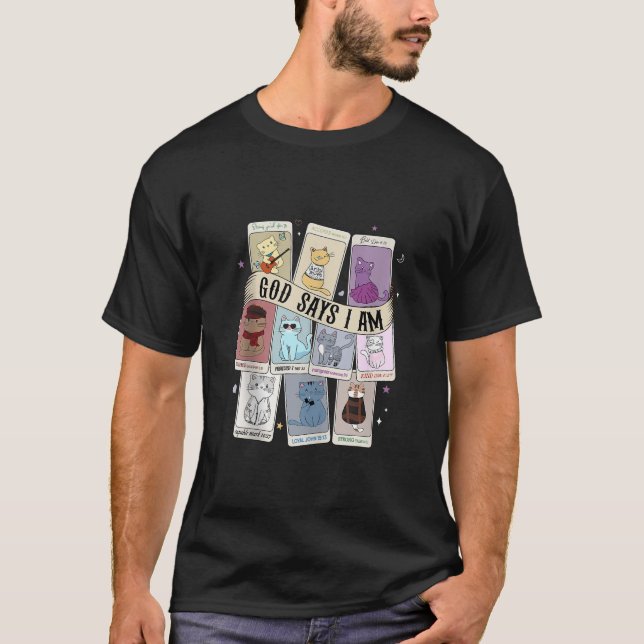 Camiseta Deus Diz Que Eu Sou Feliz De Tarte De Natal (Frente)