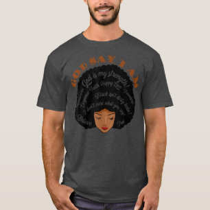 Camiseta Deus Diz Que Sou A História Negra Rainha Melanina
