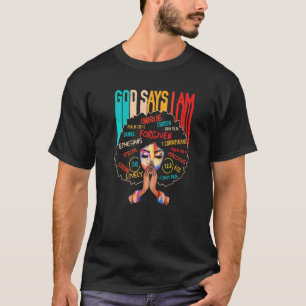 Camiseta Deus Diz Que Sou Cristão Fé Acreditante Vintage St