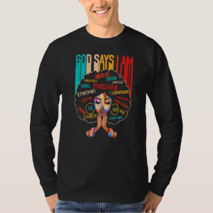 Camiseta Deus Diz Que Sou Cristão Fé Acreditante Vintage St
