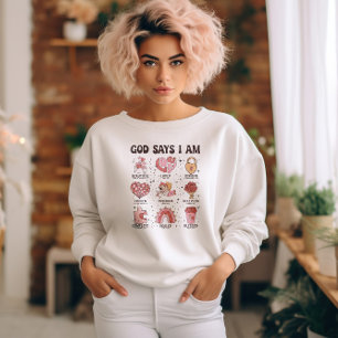 Camiseta Deus diz que sou Namorados Bíblia Versa Camisa-T