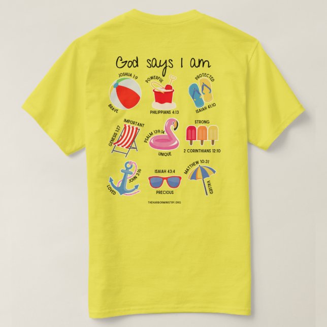 Camiseta Deus Diz Que Sou T-Shirt (Verso do Design)