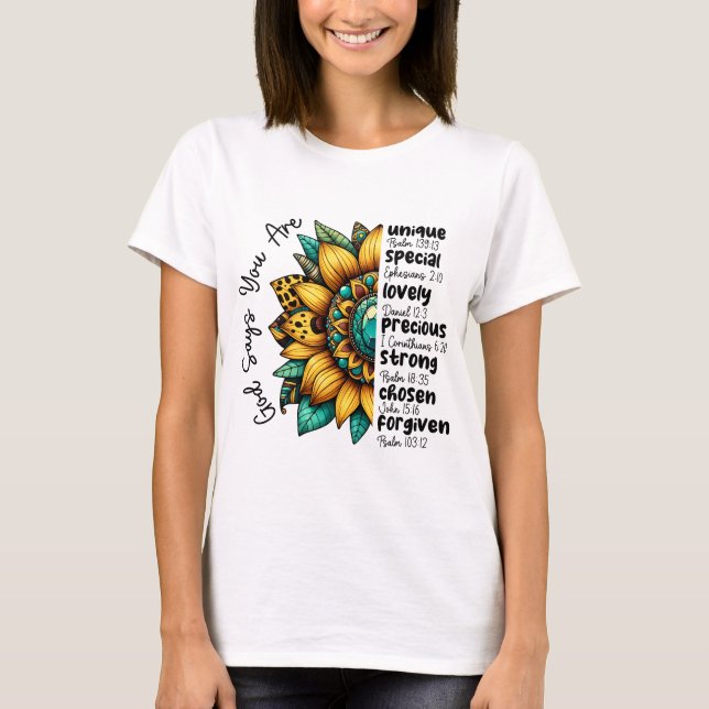 Camiseta Deus diz que você é (Frente)