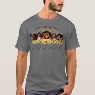 Camiseta Deus Diz Que Você É A Rainha Melanina Afro 11/12