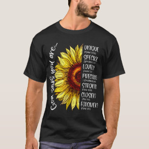 Camiseta Deus Diz Que Você É Verso Da Bíblia Cristã De Gira