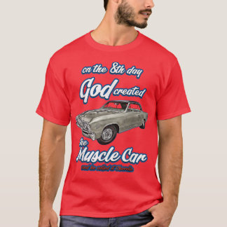Camiseta Deus do 8º dia criou,1967 Chevelle,Muscle Car,SS45