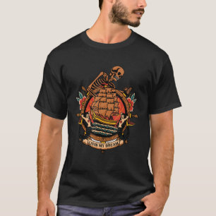 Camiseta Deus Do Barco Mortal Sereia Vivendo Meu Sonho
