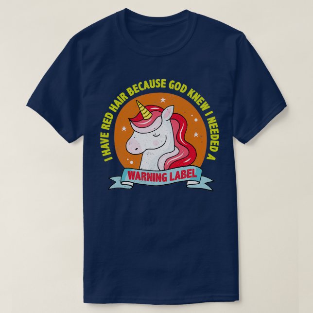 Camiseta deus do cabelo vermelho (Frente do Design)
