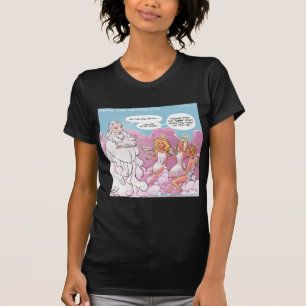 Camiseta Deus do Céu (OMG) Anjos Texto Engraçado
