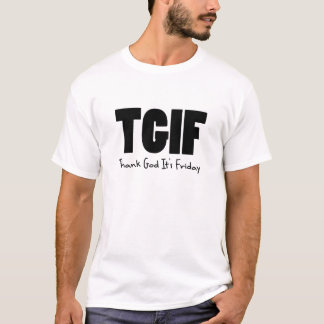 Camiseta Deus do obrigado de TGIF sua sexta-feira