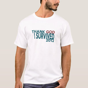 Camiseta DEUS do obrigado eu sobrevivi a 2012