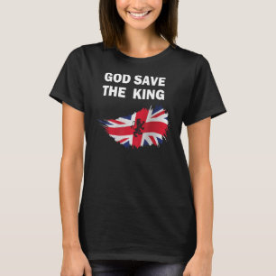 Camiseta Deus do Reino Unido salvará o palácio monarca rei