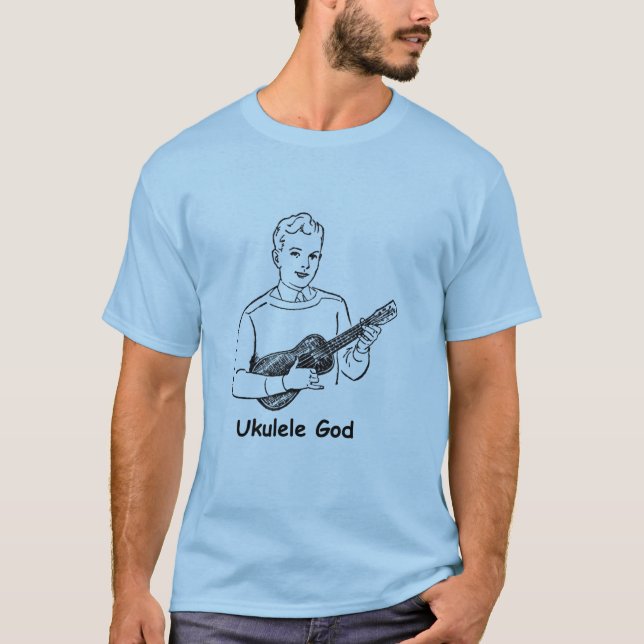 Camiseta Deus do Ukulele (Frente)