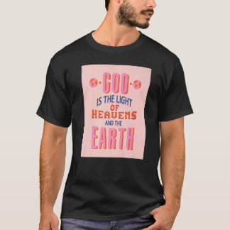 Camiseta Deus É A Luz Dos Céus, Um Fa Cristão Inspirador