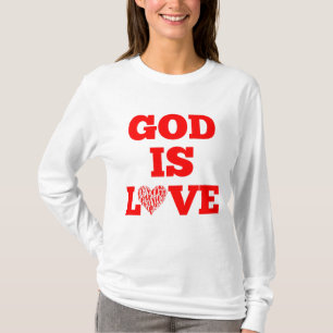 Camiseta Deus é amor, Bíblia, fala mulher